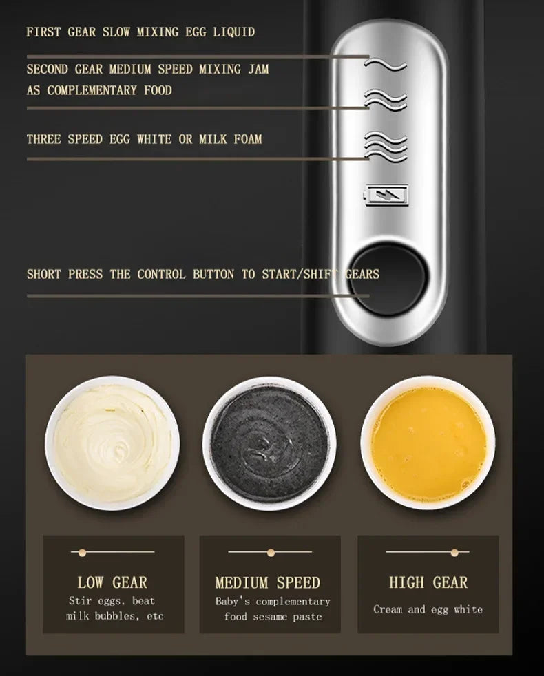 Cordless Home Kitchen Gadgets Electric Kitchens Accessories Milk Mixer Frother Mini Coffee Egg Beater Beating Tools Dining Bar