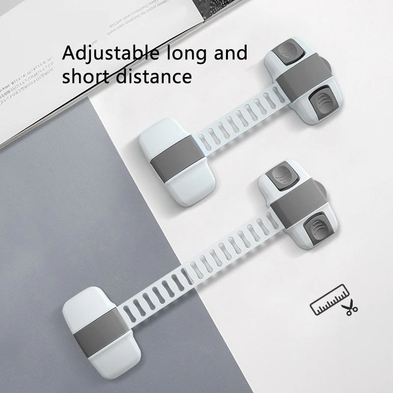 1 Piece Multi-Function Child Protection Anti-Pinch Cabinet Refrigerator Plastic Safety Buckle Baby Safety Drawer Door Lock