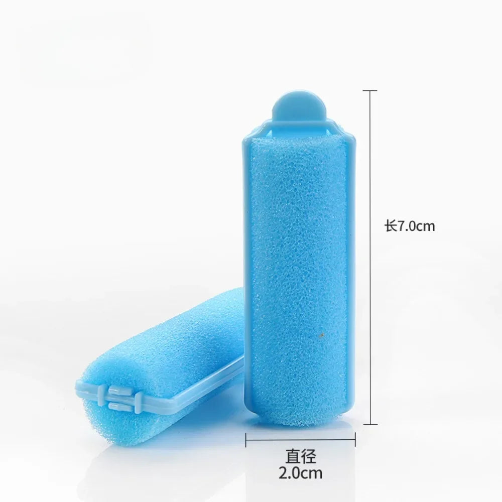 12pcs Soft Sponge Foam Cushion Hair Rollers Curlers Hair Salon Barber Curls Hairdressing Kit DIY Home Hair Styling Tools Бигуди