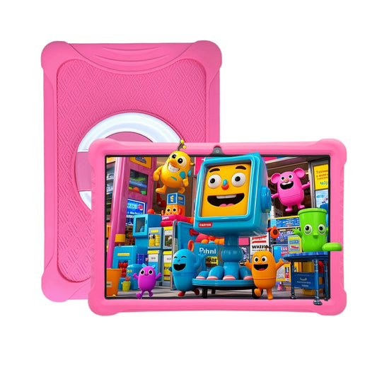 Cartoon Pattern Kids Tablet 10.1 Inch Android Learning Education Games Tablets, with Parent Control , Children's Gifts