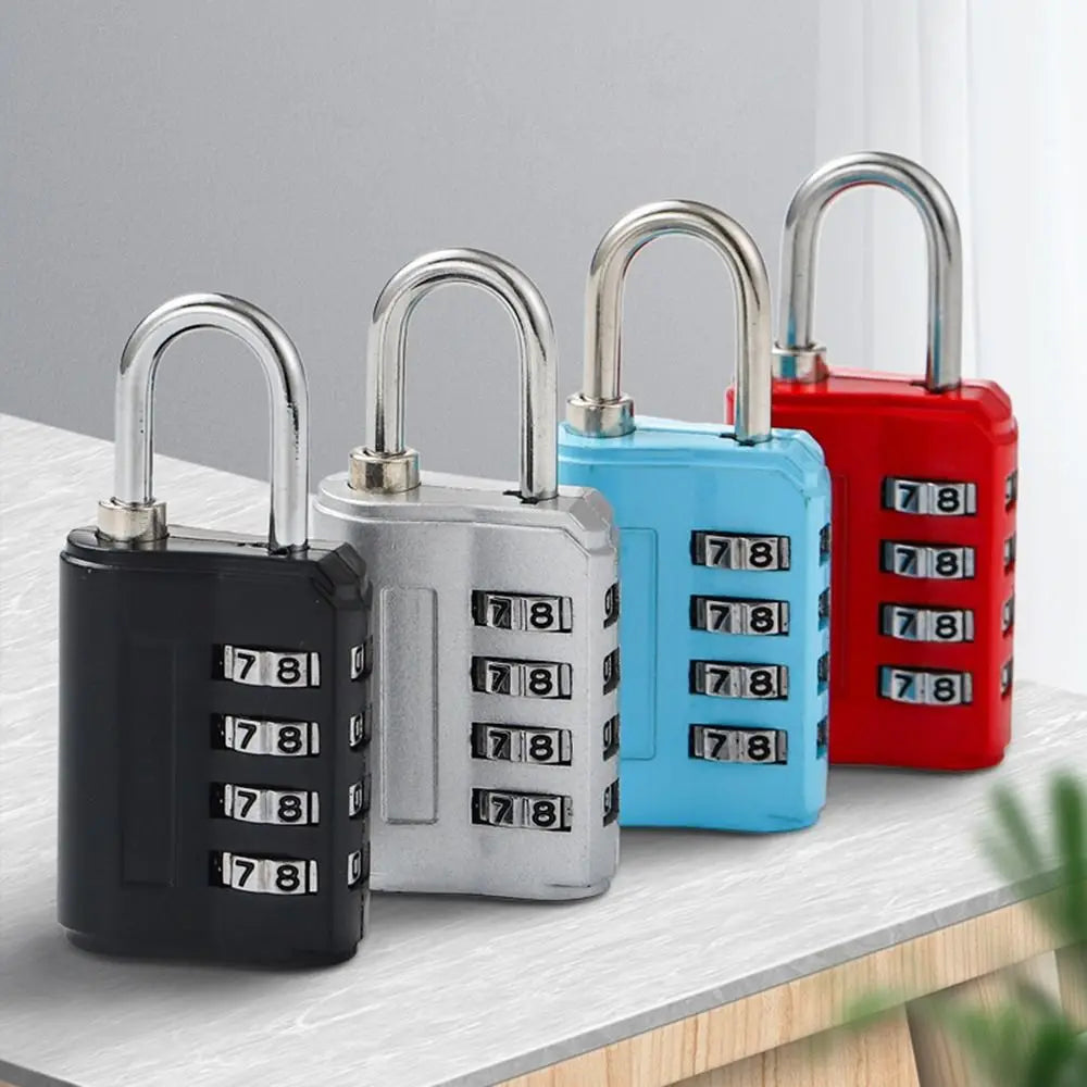 4 Digit Number Combination Pad Lock Padlock Outdoor Waterproof Lock Suitcase Luggage Security Coded Lock