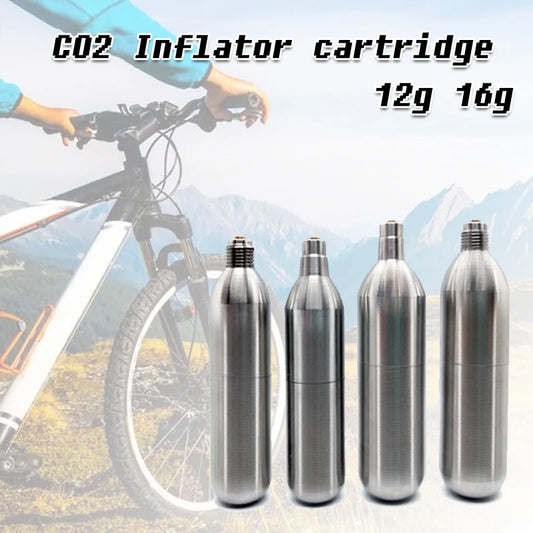 Rechargeable co2 cylinder 12g 16g CO2 Cartridges Refill CO2 Inflator for Bike Tires Brewing Equipment With Threaded Unthread