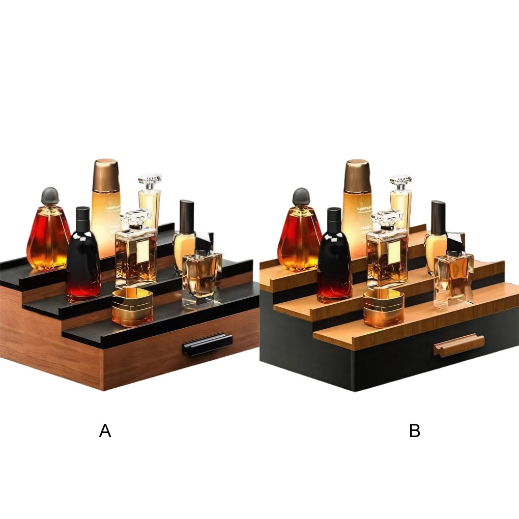 Perfume Organizer Shelf Stand 3 Tier Drawer Storage For Fragrance Collection Perfume Stand Organiser