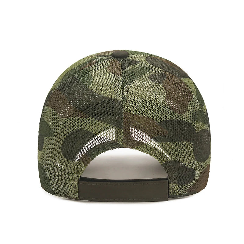 Outdoor Camouflage Mesh Baseball Cap Men Cap Summer Unisex Men And Women Camo Baseball Cap Trucker Hat Casquett