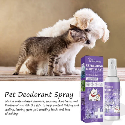 Pet Deodorization Spray 50ml Dog Perfume Lavender Oil Deodorization Spray Anti Itching Fragrant Pet  Cat and Dog Beauty Care