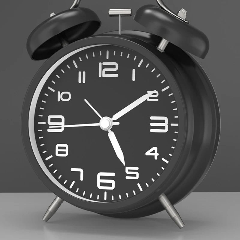 Smart Alarm Clock Metal Ringing Alarm Clock Student Kids Alarm Clock Bedside Alarm Clock Home Bedroom Decoration Clock