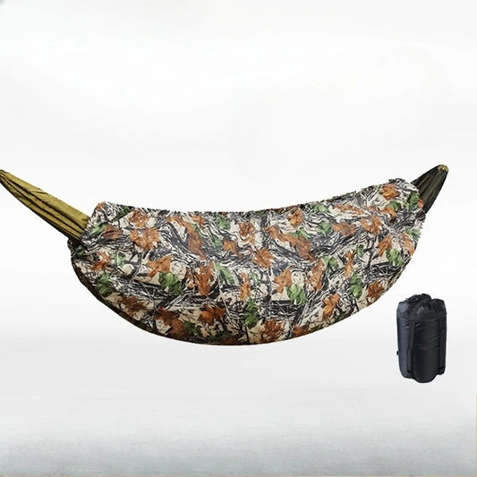 Winter-Ready Solo Camping Gear: Insulated Hammock Cover & Sleeping Bag Combo for Cozy Autumn Outdoor Adventures - Stay Warm