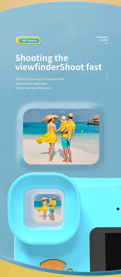 Kids Instant Camera Print Camera For Children Camera 1080P HD Digital Camera Photo Paper Child Toy Camera For Christmas Gift