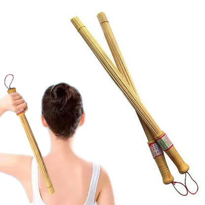 Bamboo Wood Massager Relaxation Hammer Stick Relieve Muscle Fatigue Environmental Health Wooden Handle Health Care Tool
