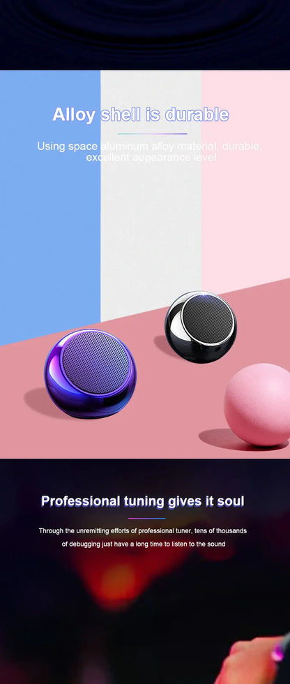M3 Wireless Bluetooth Speaker Sound Box Audience Metal Stereo Surround Subwoofer Small Mini Portable Bluetooth Speakers
