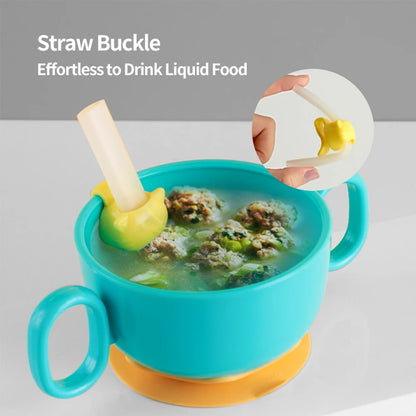 Children Tableware Baby Plastic Snack Bowl High Suction Double Handle Snack Cup Snacks Storage Box Kids Feeding Bowl