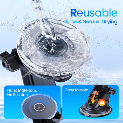 TOPK Car Phone Holder MagSafe Magnetic Mount [Strong Magnet] Dashboard Car Stand For iPhone 15 Pro Universal Magnetic Car Mount