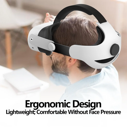 Reversible Elite Headset For Meta Quest 3s Ultra Lightweight Decompression Headset Adjustable Headband VR Headset