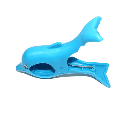 1/2PCS Cute Plastic Beach Towels Clips Large Drying Rack Retaining Clip Windproof Clothes Pegs Pins Animal Decorative Clothespin