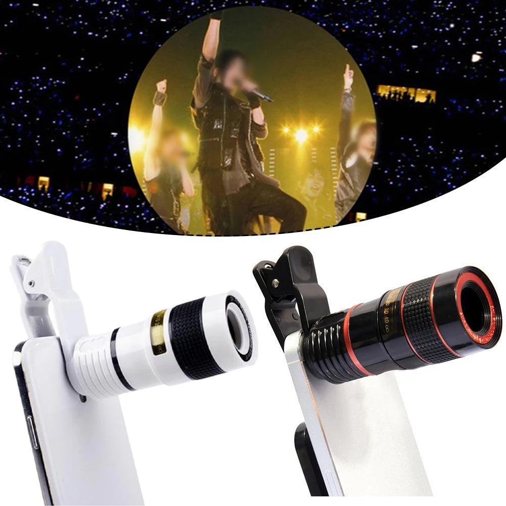 Professional Phone Camera Lens Kit For Smartphones Includes 8x Super Macro Lens External Cellphones Lens Telephoto Lens