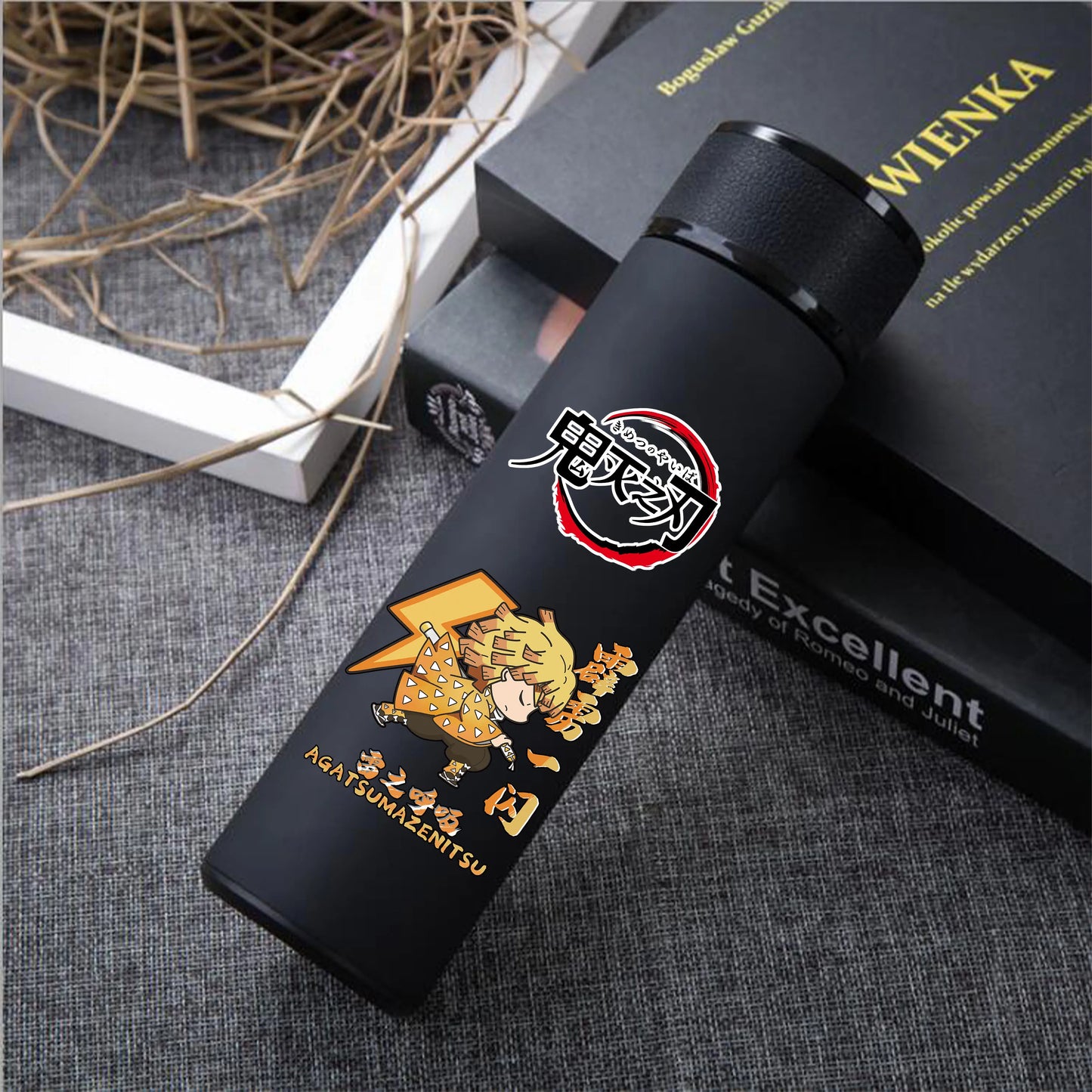 Anime Demon Slayer Kimetsu Vacuum Cup 304 Stainless Steel Thermos Vacuum Flask Water Bottle Gift