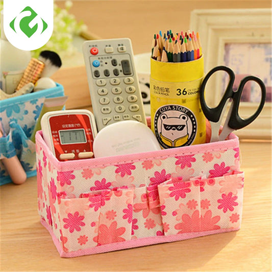 Organizer box makeup organizers Cosmetic Storage Box Bag Bright Color Foldable Stationary Container Makeup organizador watch box