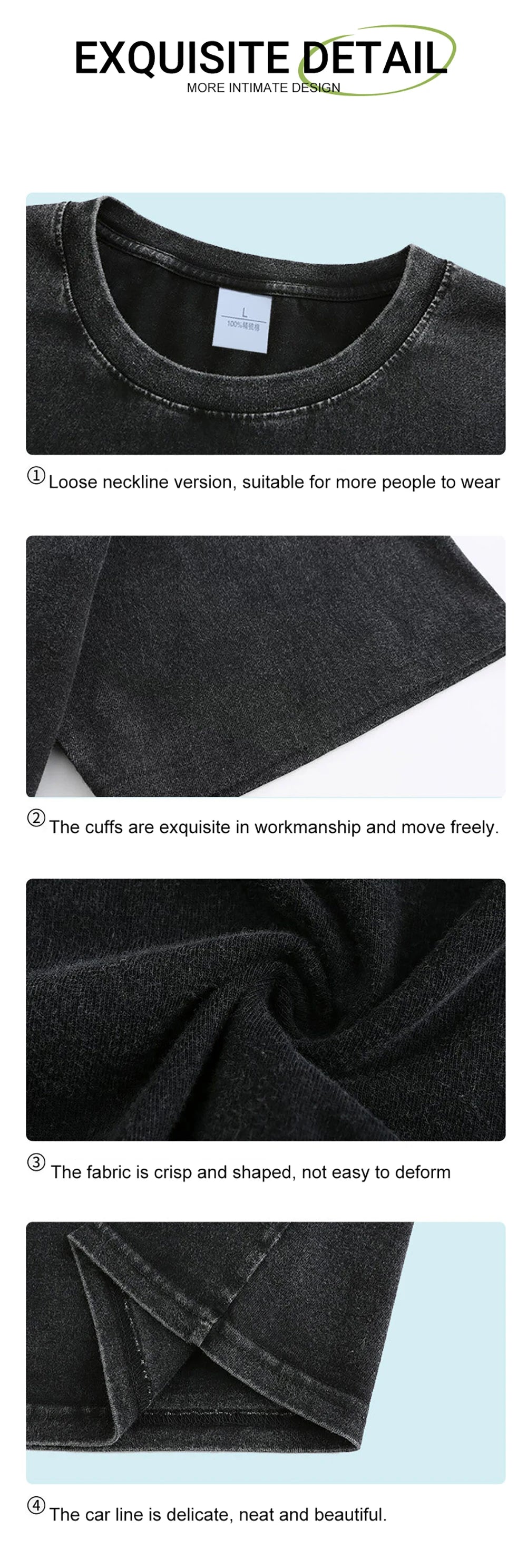 Vintage Water Washing T Shirts Wow Wow Fun Black Cat Tops Casual Hip Hop Short Sleeve Men Women Clothing Cotton Couple Tops