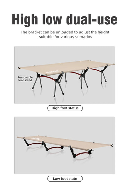 Camping Cot Folding Camping Bed Portable Outdoor Bed Comfortable Sleeping Cots for Adults & Kids Camping, Travel, RV