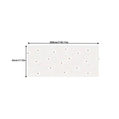 1 Roll Daisy Shelf Liner Kitchen Cabinet Pad Paper Non-Slip Refrigerator Liner Waterproof Fridge Pad Cupboard Mat Drawer Liner