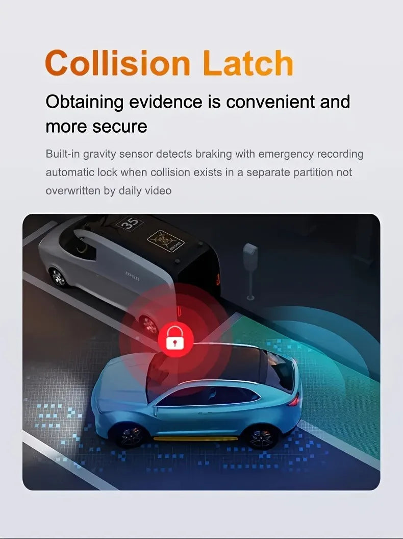 2 Camera Dash Cam For Car Camera 1080P Video Recorder  Car DVR Front Rear View Camera Night Vision Black Box Car Accessories