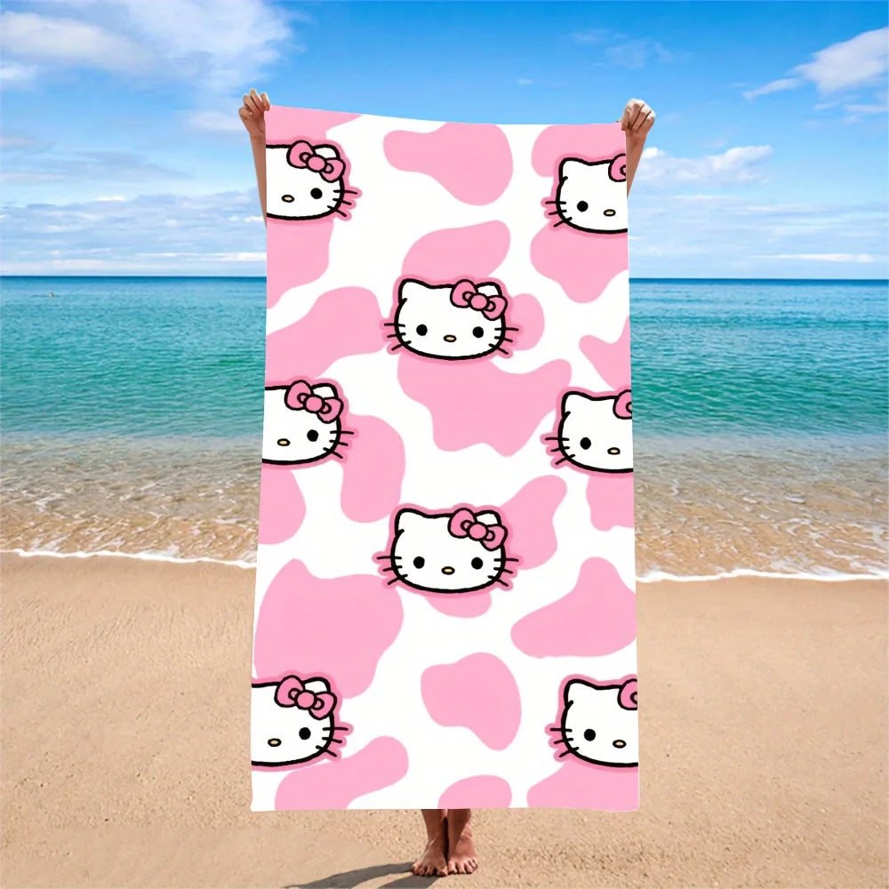 Character Collection Beach Towel, Full of FunMicrofiber terry bath towels for yoga, travel, swimming, fitness and camping
