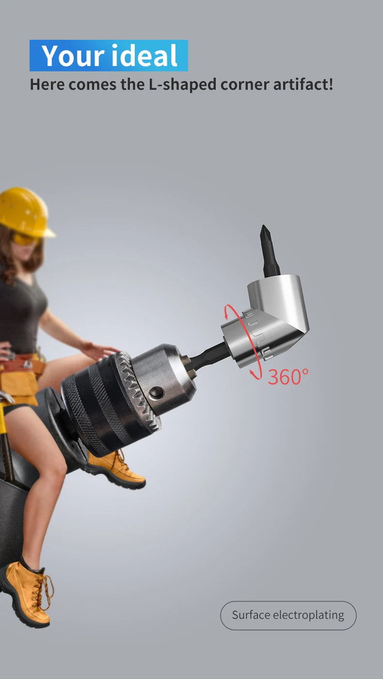 Tool Accessories Screwdriver Head 105 Degree Bend Device Electric Drill Accessories Accessories Extension Parts for Electric