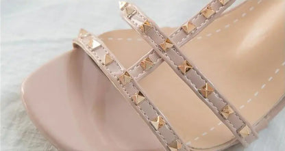 Chunky Sandal Woman Summer New 2024 Orthopedic Roman Wedge Rhinestone Sexy Medium Heel Mirror Luxury Designer Sandals for Women