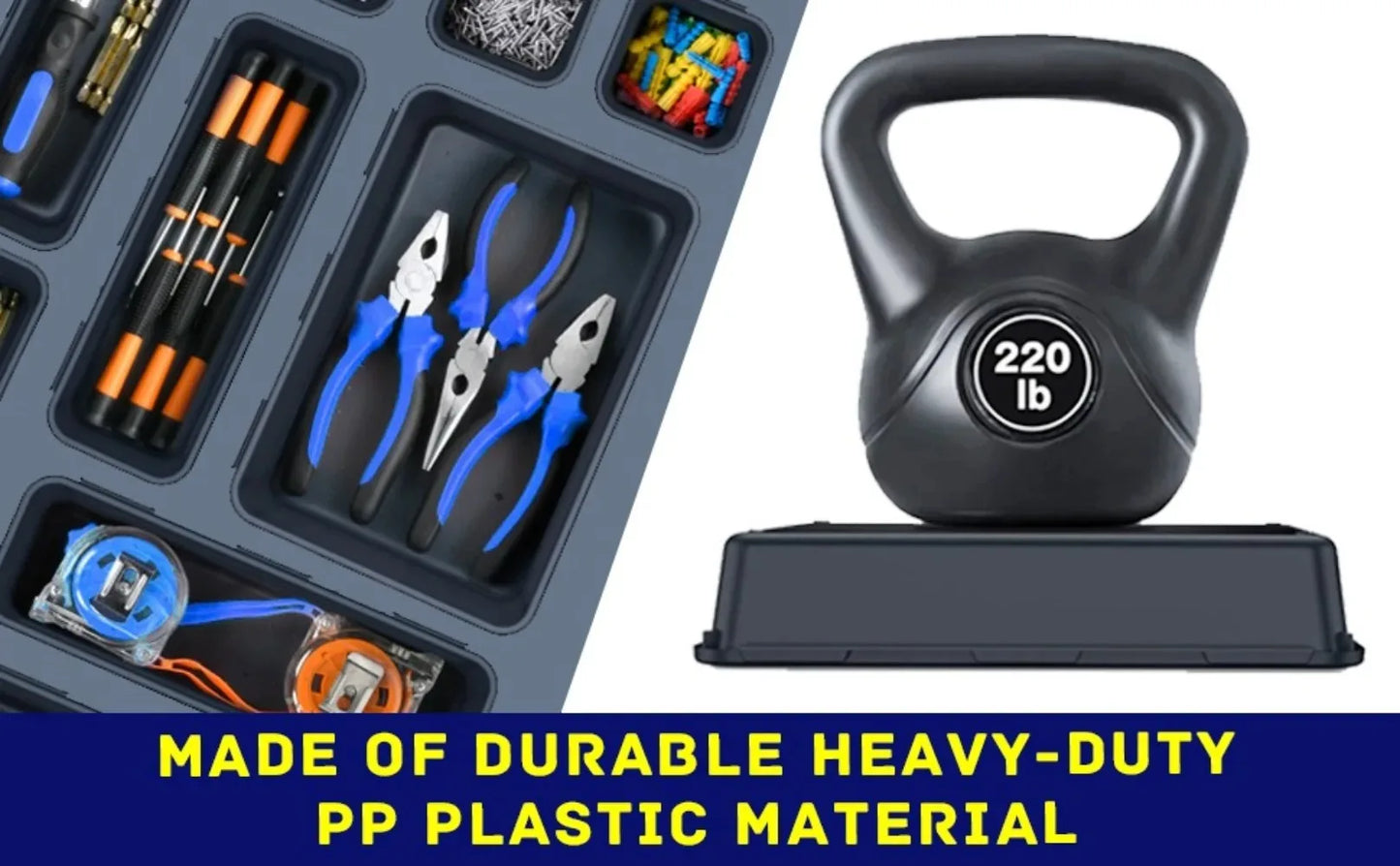 Drawer Organization 8/26/47pcs Tool Tray Tool Box Organizer Tray Dividers Set Workbench Cabinet Bins Tool Chest Garage Hardware