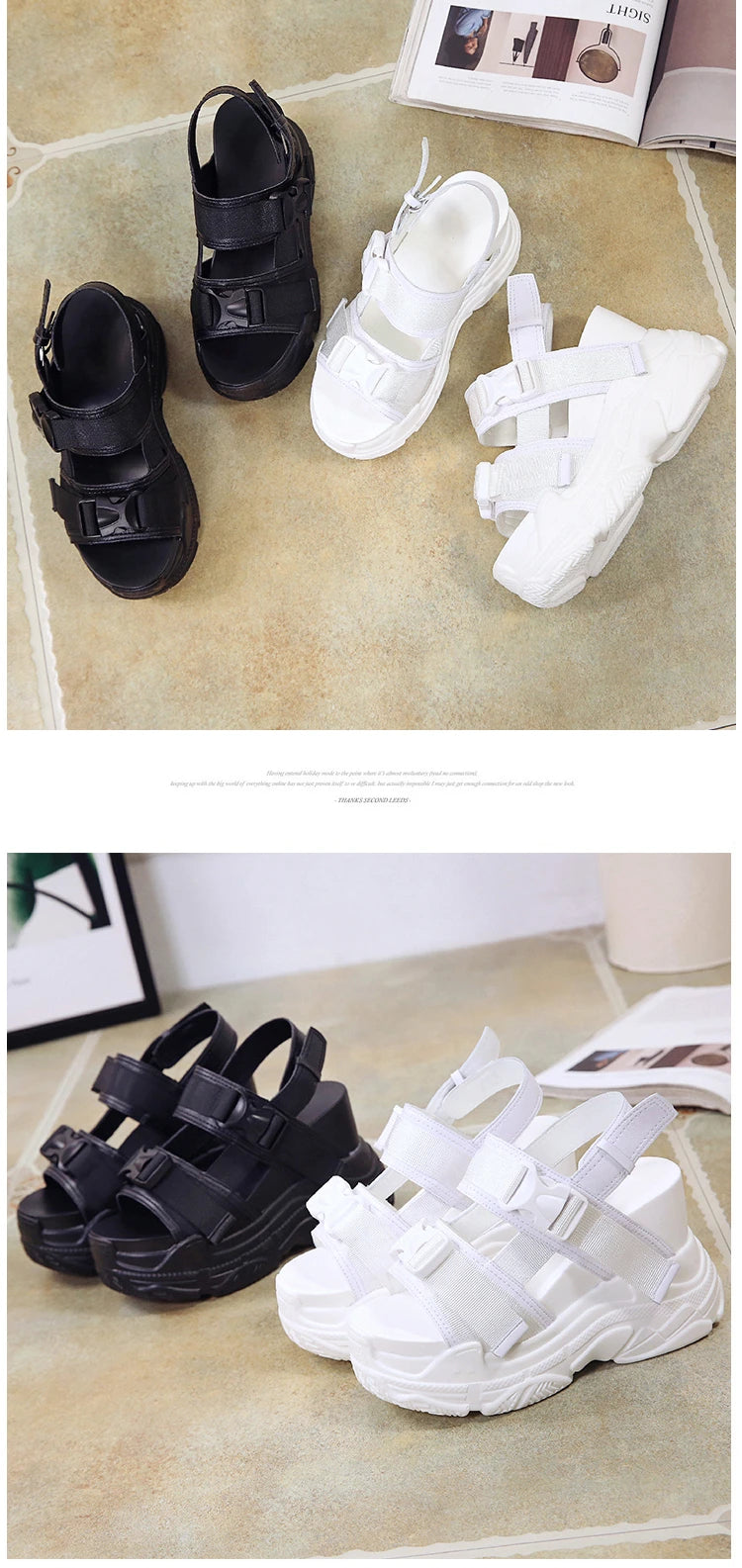 Platform Sandals Women 12cm 2025 High Heels Sexy Open-toed Sandals Wedge Increased Shoes Ladies Beach Summer Sandalia Casual