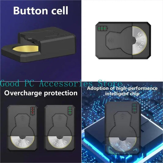Charging Dock Base Adapter ML2032/ML1220/ML2016/ML2020 Rechargeable Button Battery Charger for Home Office Travel Use