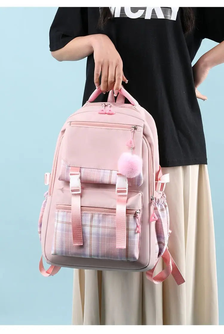 hellokitty Hello Kitty Backpack Female Japanese Cute Primary School Junior High School Large Capacity School Bag