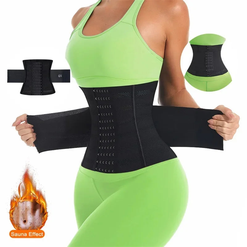 Shapewear Women Corset Belts Waist Trainer Body Shaper Double Tummy Control Slimming Sheath Flat Belly Reductive