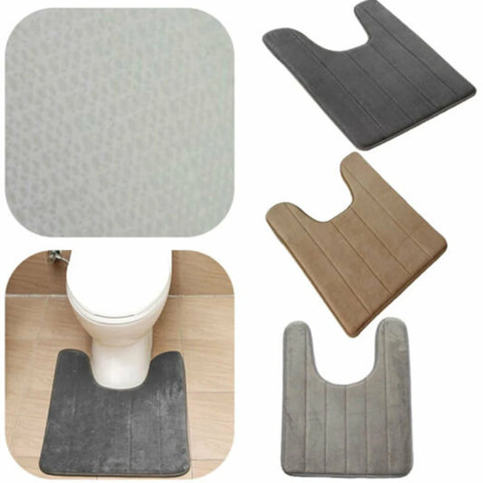 Bathroom Toilet Accessories Parts Water Absorbing Mats Toilet Mats Toilet Floor Mats 1pc Coral Fleece Hot Sale