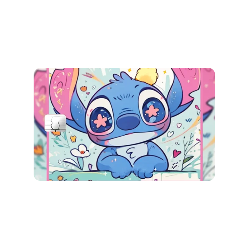 Stitch Card Sticker Kawaii Student Accessories Matte Water Proof Student Study Supplies Stationery Exquisite Patch Birthday Gift