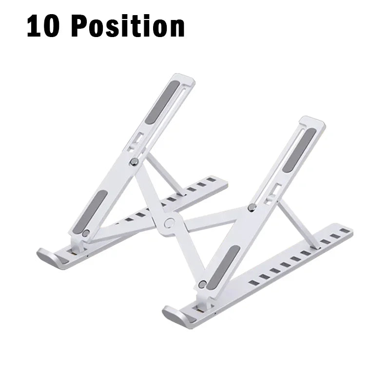 Laptop Stand 10Position Adjustable Portable Notebook Support Base Holder ABS Laptop Holder For Macbook Lenovo Laptop Accessories
