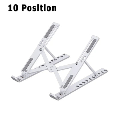 Laptop Stand 10Position Adjustable Portable Notebook Support Base Holder ABS Laptop Holder For Macbook Lenovo Laptop Accessories