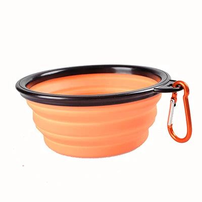 Portable Silicone Pet Feeder Collapsible Car Carry Pet Bowls Food Water Feeding Dog Cat Outdoor Travel food Bowls Container