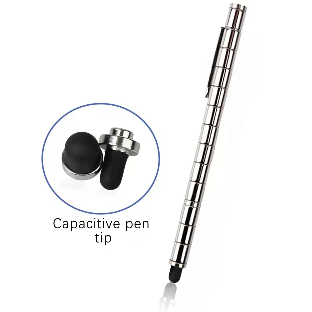 Magnetic Multi Function Pen Novel Student Decompression Magnetic Black Ballpoint Pen Student Writing Supplies Gift For Friends