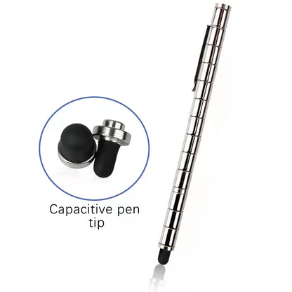 Magnetic Multi Function Pen Novel Student Decompression Magnetic Black Ballpoint Pen Student Writing Supplies Gift For Friends