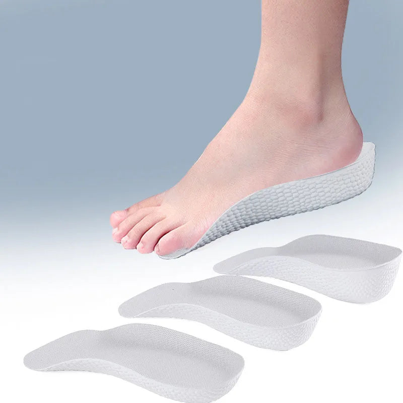 1 Pair Breathable Half Insole Heighten Heel Insert Sport Shoes Pad Cushion Unisex Height Increase Insoles Shoe Insoles 1.5-3.5cm