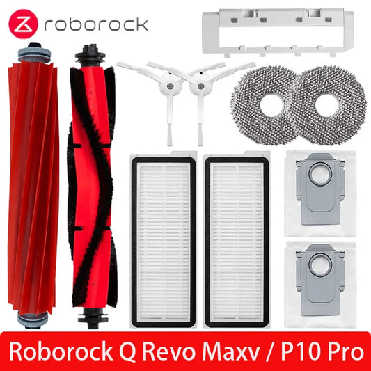 Roborock Q Revo Maxv / Roborock P10 Pro Robot Vacuums Main Side Brush Filter Mop Cloths Dust Bag Parts