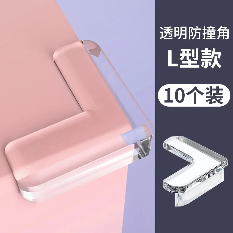10PCS Clear Anti-collision Coffee Table Furniture Corner Protectors Soft Corner Sheathing Living Room Decor