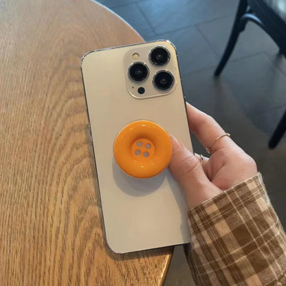 3D Simulated Button Phone Stand New Adhesive Phone Grip Phone Stand Cute Adhesive Retractable Phone Stand