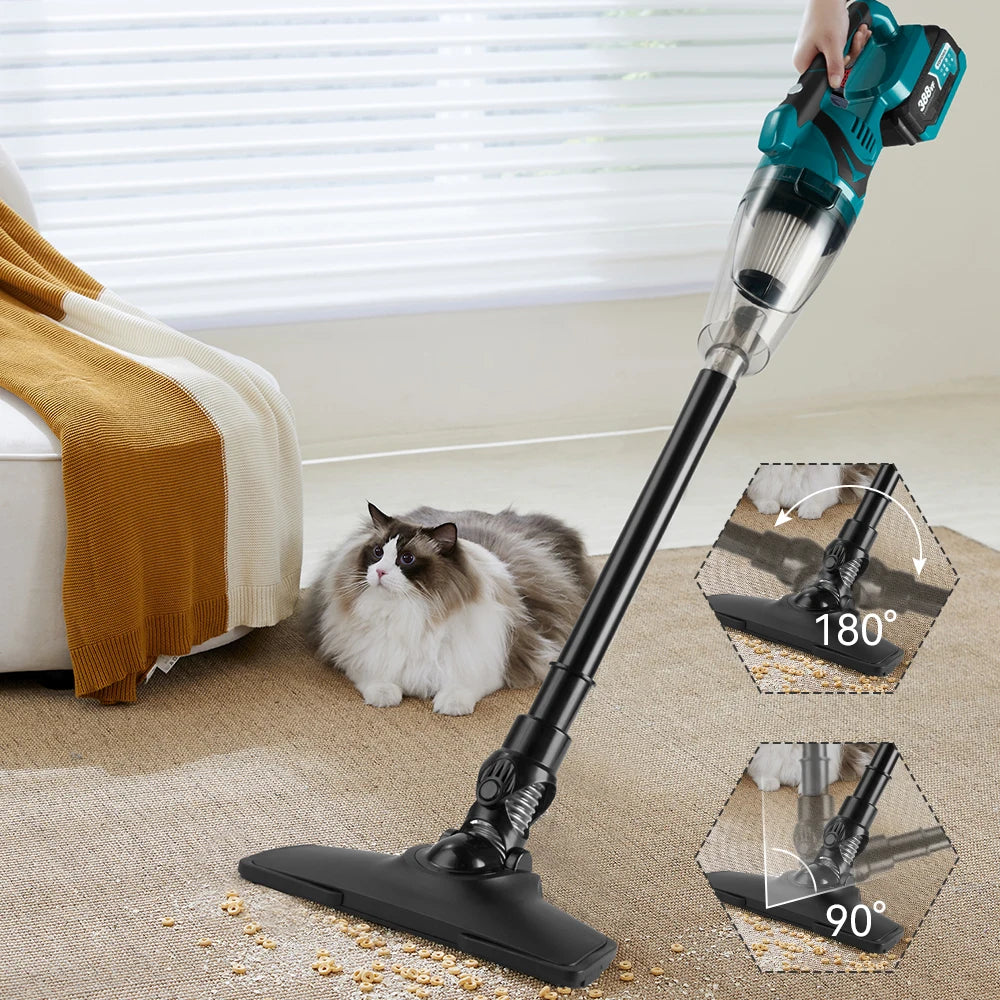 Electric Handheld Wireless Vacuum Cleaner Cordless Vacuum Home Car Dual Use Portable High Power Cleaning For Makita Battery Pin