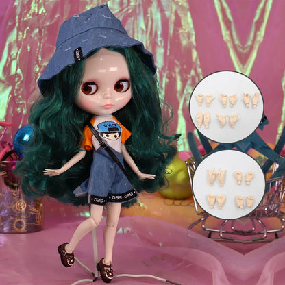 ICY DBS Blyth Doll Cute Combination Including Clothes Shoes Hand Set AB Cosplay Dressing 1/6 BJD Anime Girl OB24