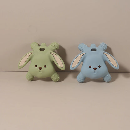 Baby silicone easter bunny teether Food Grade Safe Teether cute cartoon nursing teething Toy Teething gift  oral care