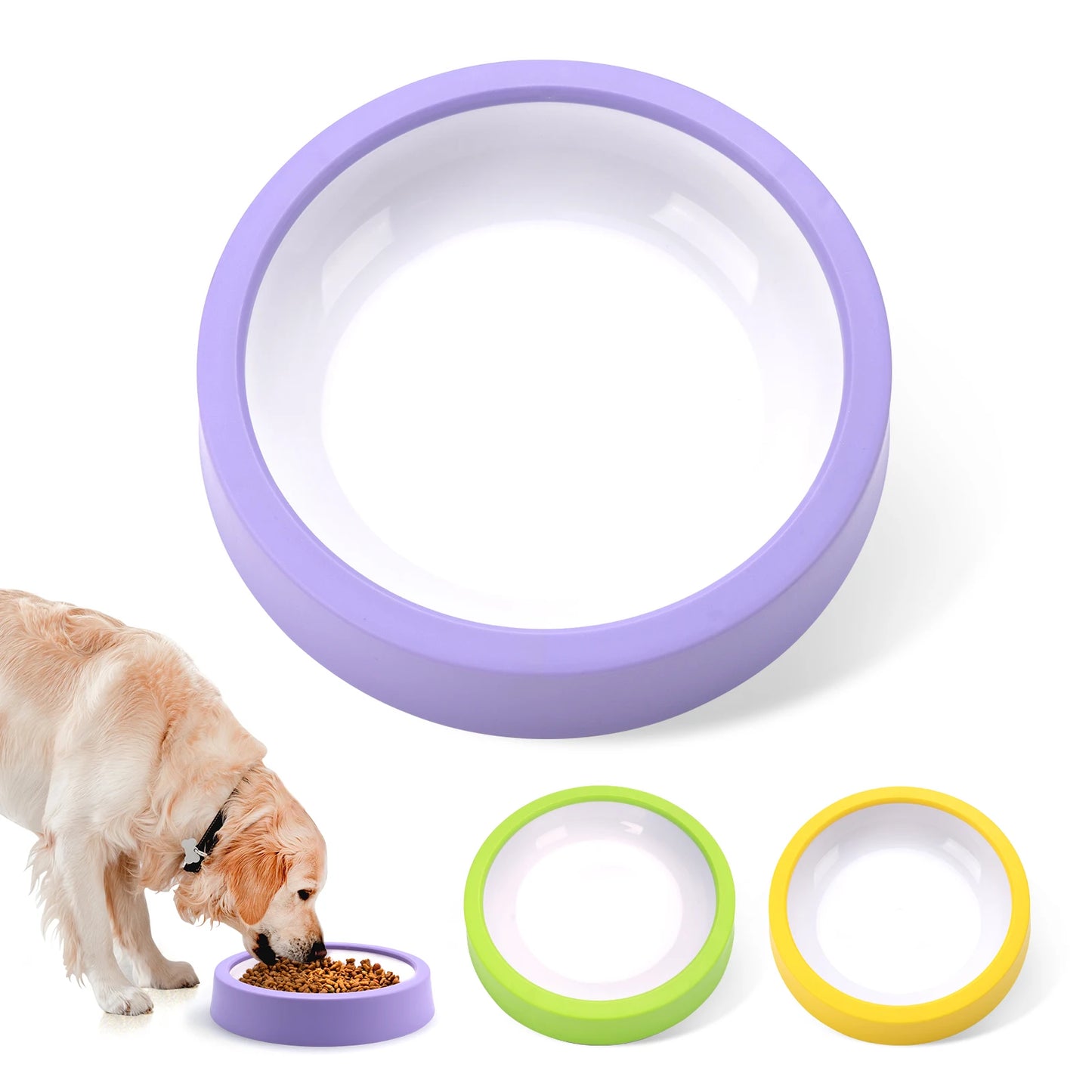 Pet Dog Slow Feeder Bowl Fun Non Slip Anti-Gulping Slower Food Feeding Dishes Eco Dog Bowl for Large Medium Small Dogs Puppy