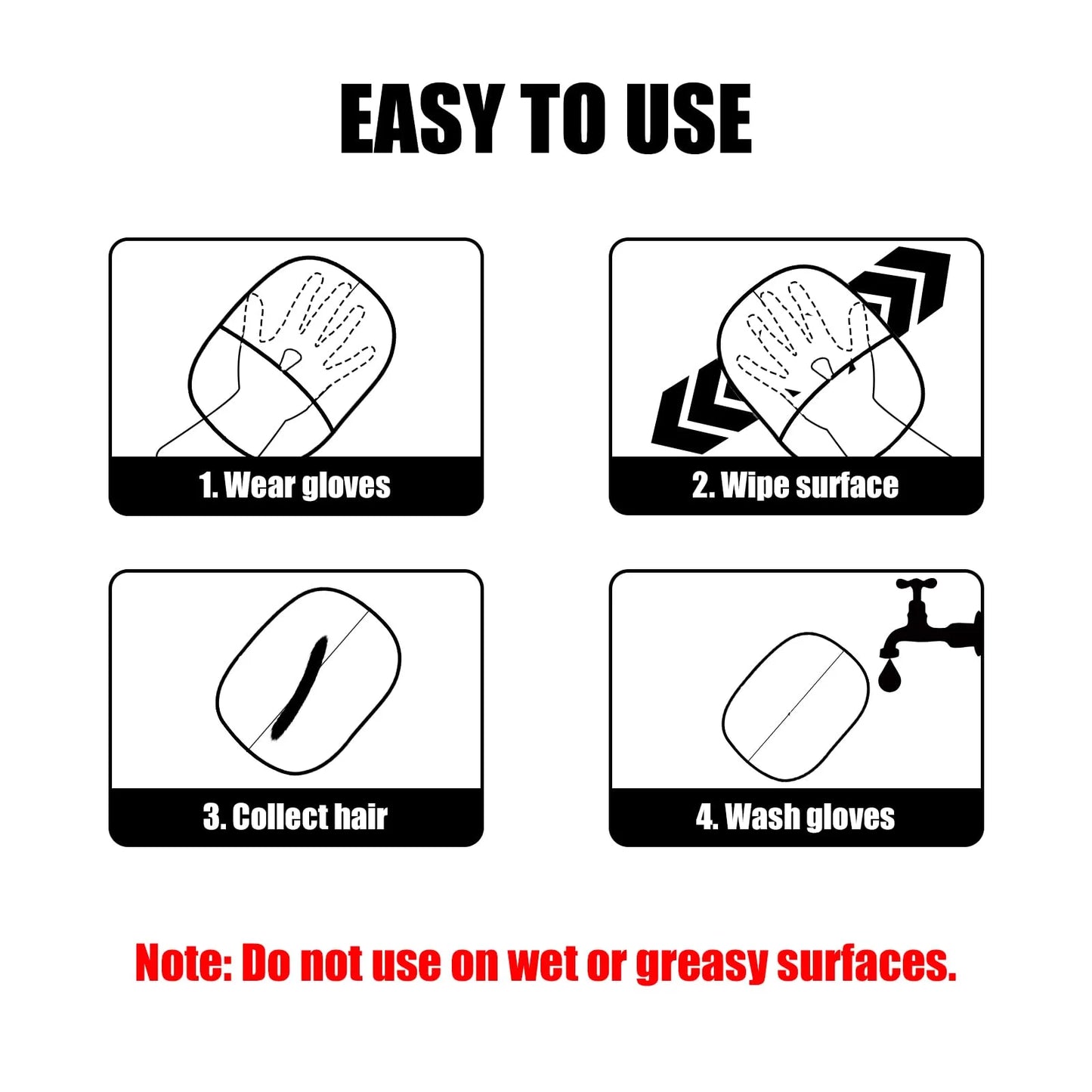 Double-Sided Pet Grooming Gloves, Cat Grooming Gloves Pet Grooming Gloves for Dogs Bathing Pet Hair Remover Gloves Versatile Pet