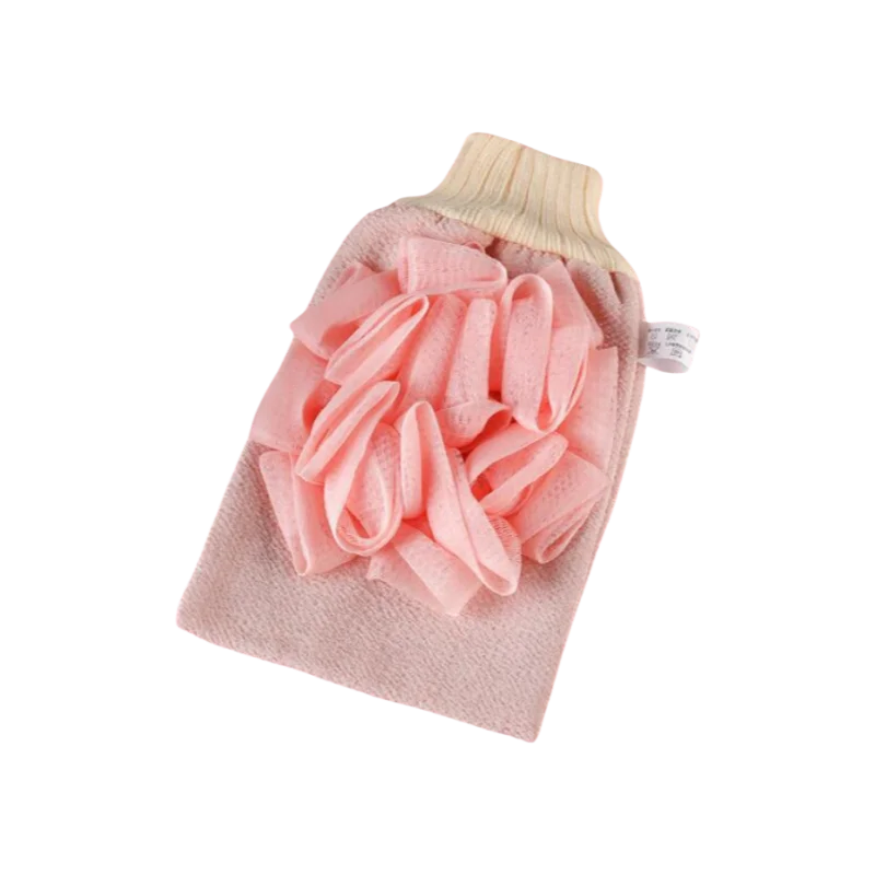 2-in-1 Pullback Towel Strong Rubbing Back Bath Towel Bath Bar Bath Flower Rubbing Mud Home Rubbing Bath Towel